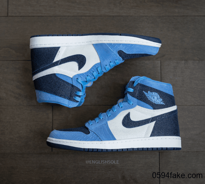 北卡Air Jordan 1“ UNC” PE实物图释出!真的难买!