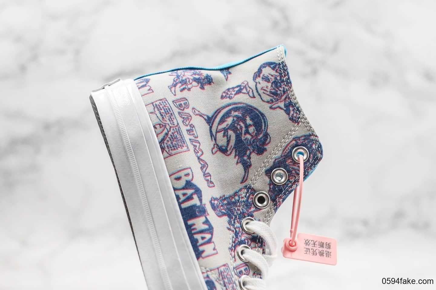 匡威CONVERSE x Chinatown Market x Batman公司级版本三方联名款漫画元素蝙蝠侠配色老鼠灰原盒原标 货号:167512C