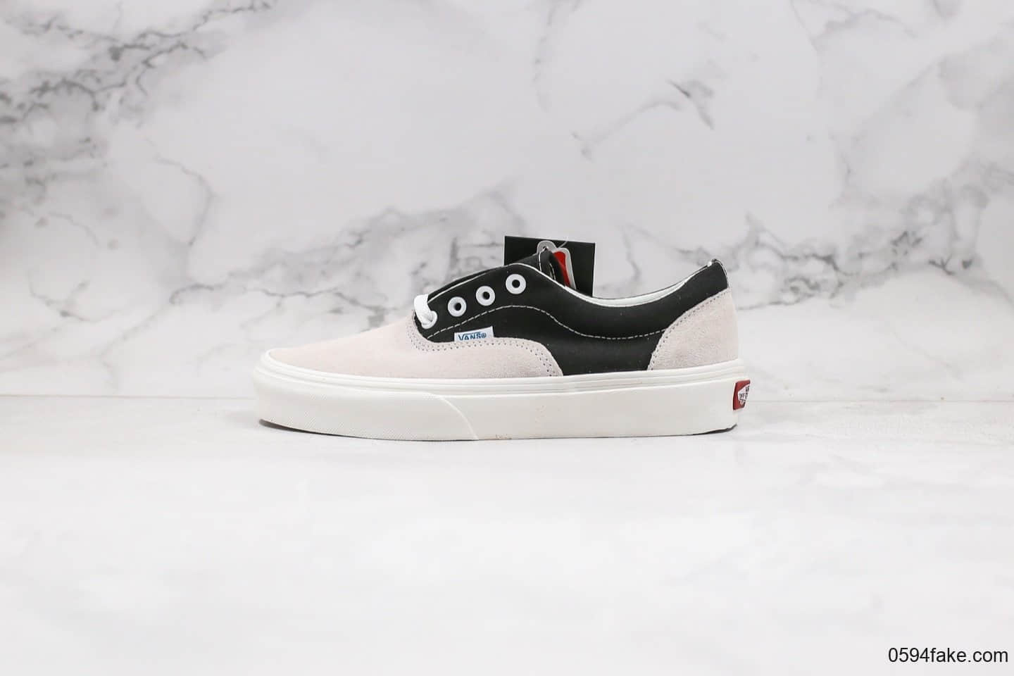 万斯Vans Era 95 DXF OG公司级版本高街风低帮安纳海姆黑白拼接原厂硫化内置钢印 货号:VN0A2RR1TIP