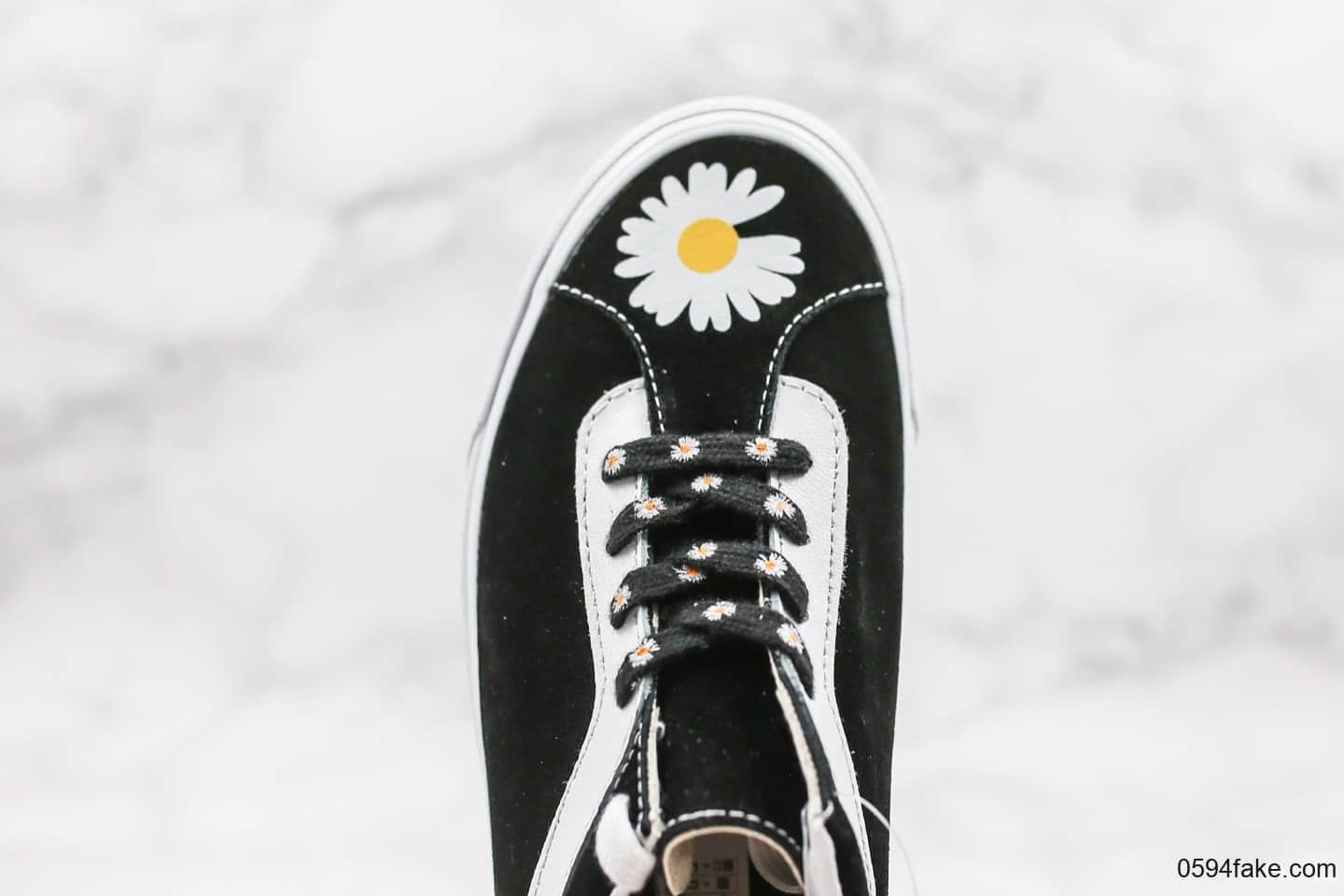 万斯Vans bold in公司级版本权志龙同款小雏菊黑白配色原厂硫化大底原盒原标