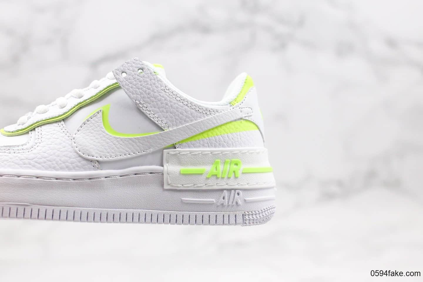耐克Nike Air Force 1 Shadow纯原版本低帮空军一号马卡龙糖果白绿色原盒原标正确卡色 货号：CI0919-104