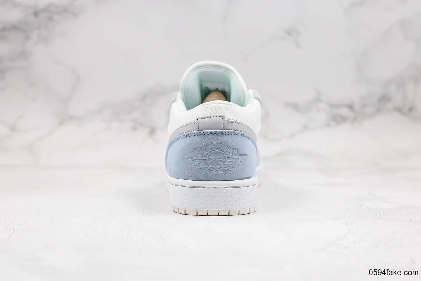 耐克Nike Air jordan 1 low paris纯原版本低帮AJ1小巴黎灰蓝色内置气垫正确卡色原盒原标 货号：CV3043-100