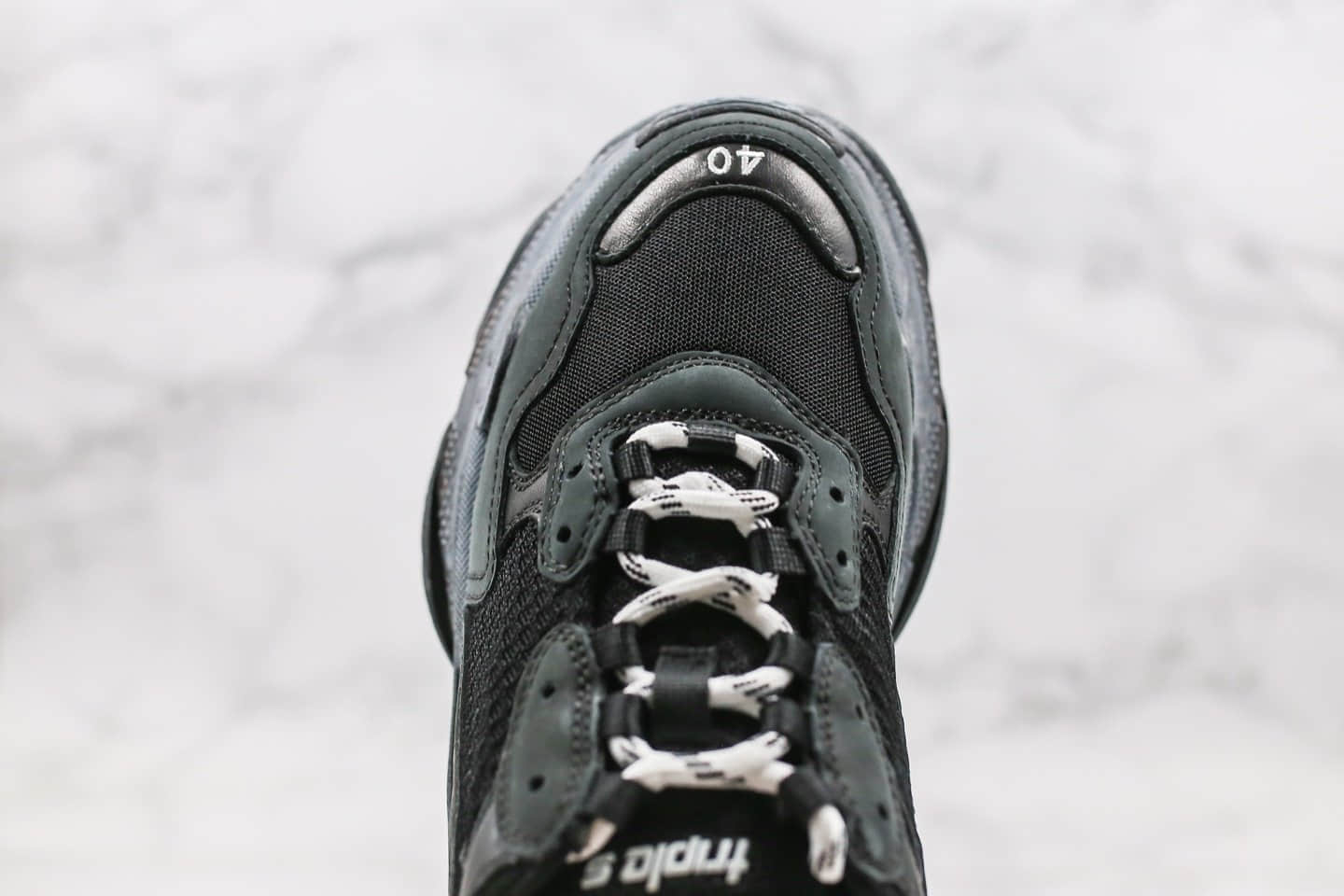 巴黎世家Balenciaga Triple S纯原版本做旧复古老爹鞋原厂TPU气垫组合大底进口头层皮料正确立体LOGO