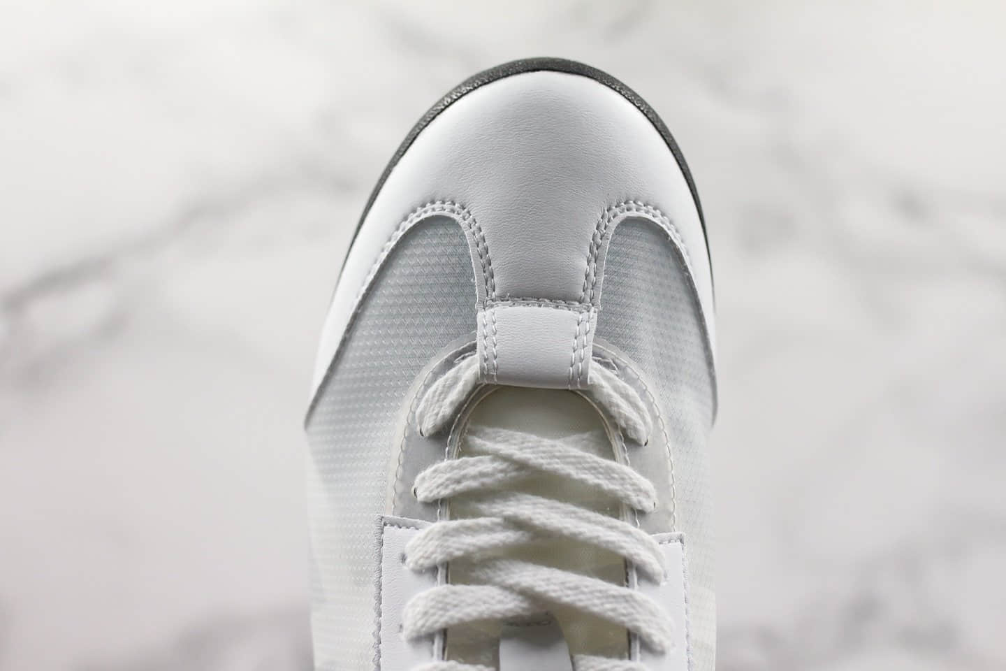 亚瑟士Asics Onitsuka Tiger Mexico 66公司级版本鬼冢虎低帮蝉翼半透明网纱白黑配色原厂大底原盒原标 货号：1183A261-100