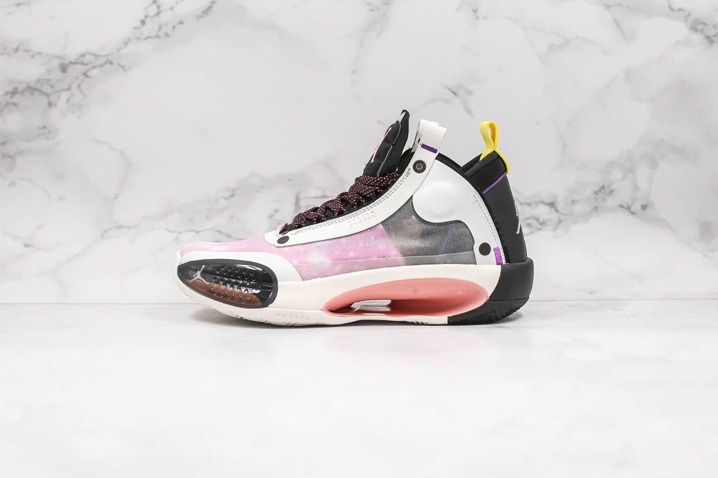 乔丹Air Jordan 34 Paris纯原版本巴黎梦幻甜美粉紫色AJ34原盒原标内置气垫支持实战 货号:CZ7752-601
