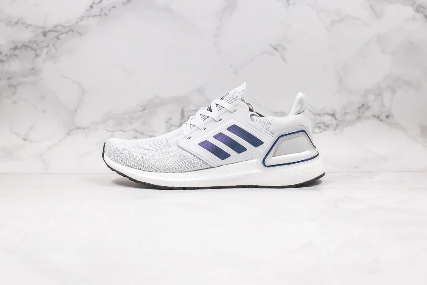 阿迪达斯Adidas Ultra Boost 20 Consortium纯原版本爆米花跑鞋UB6.0灰蓝色原盒原标原档案数据开发 货号:EG0695