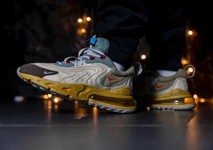 重磅联名Travis Scott x Nike Air Max 270 React将于5月1日发售！ 货号：CT2864-200