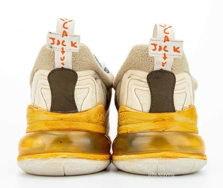 重磅联名Travis Scott x Nike Air Max 270 React将于5月1日发售！ 货号：CT2864-200