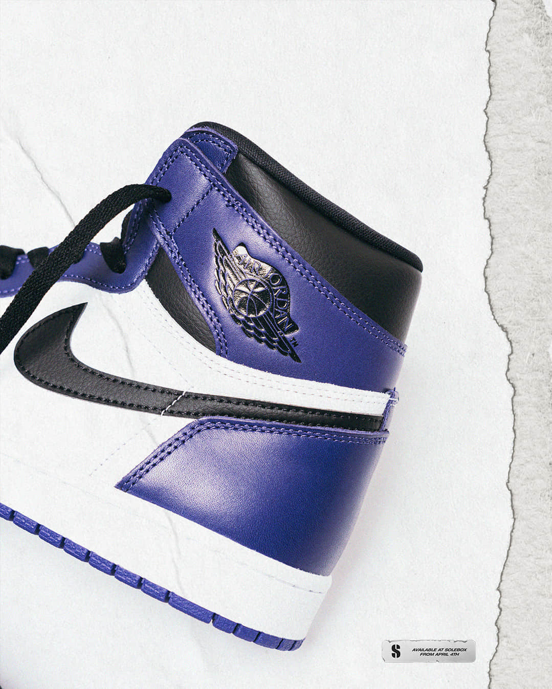 恶人紫AJ1释出官图将于4日11日发售! 货号:555088-500