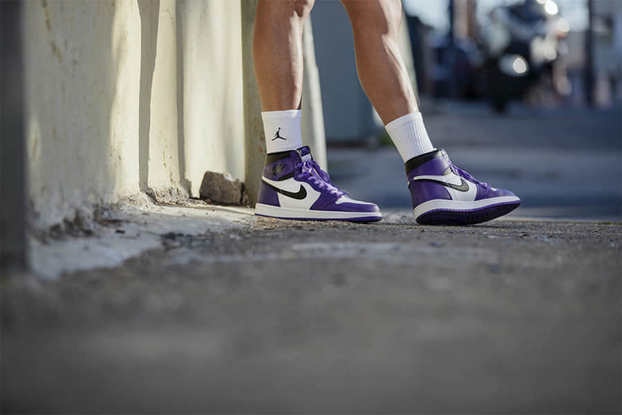 恶人紫AJ1释出官图将于4日11日发售! 货号:555088-500