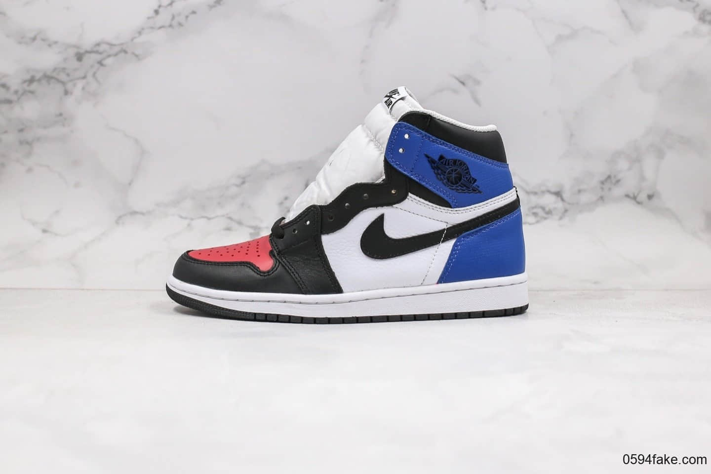 乔丹Air Jordan 1 Retro High OG纯原版本高帮AJ1狼图腾3D印花图黑红脚趾配色原厂大底高清洁度鞋面 货号:DC7071-610