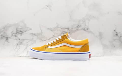 万斯Vans Old school公司级版本低帮板鞋黄色正确硫化大底