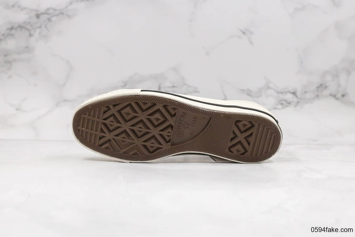 匡威Converse One Star Suede公司级版本杰克一星系列皮面低帮板鞋米白色原装硫化蓝底