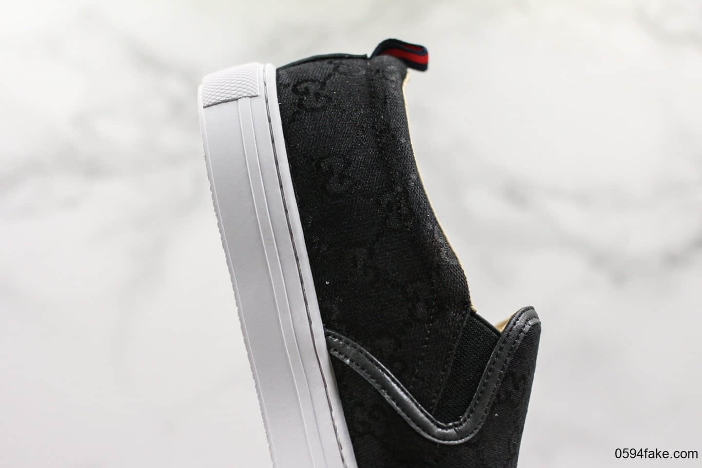 古驰Gucci乐福鞋公司级版本NY一脚蹬黑色精准复刻头层猪皮内里