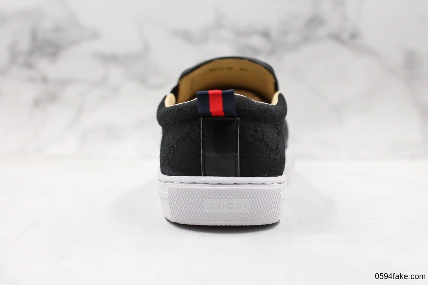 古驰Gucci乐福鞋公司级版本NY一脚蹬黑色精准复刻头层猪皮内里