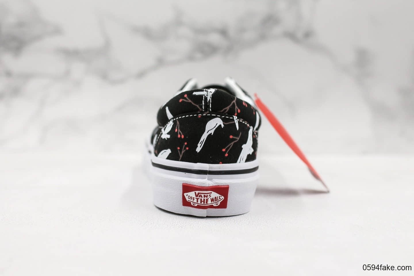 万斯Vans ERA公司级版本低帮帆布鞋黑色白鸽和平鸽印花配色区别市面通货 货号:VN0A38FRTNZ