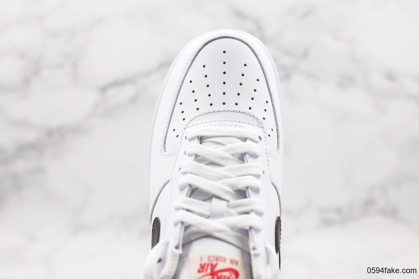 耐克Nike Air Force 1 Low纯原版本空军一号低帮玫瑰黑白配色原楦开发内置气垫 货号：CK0806-100