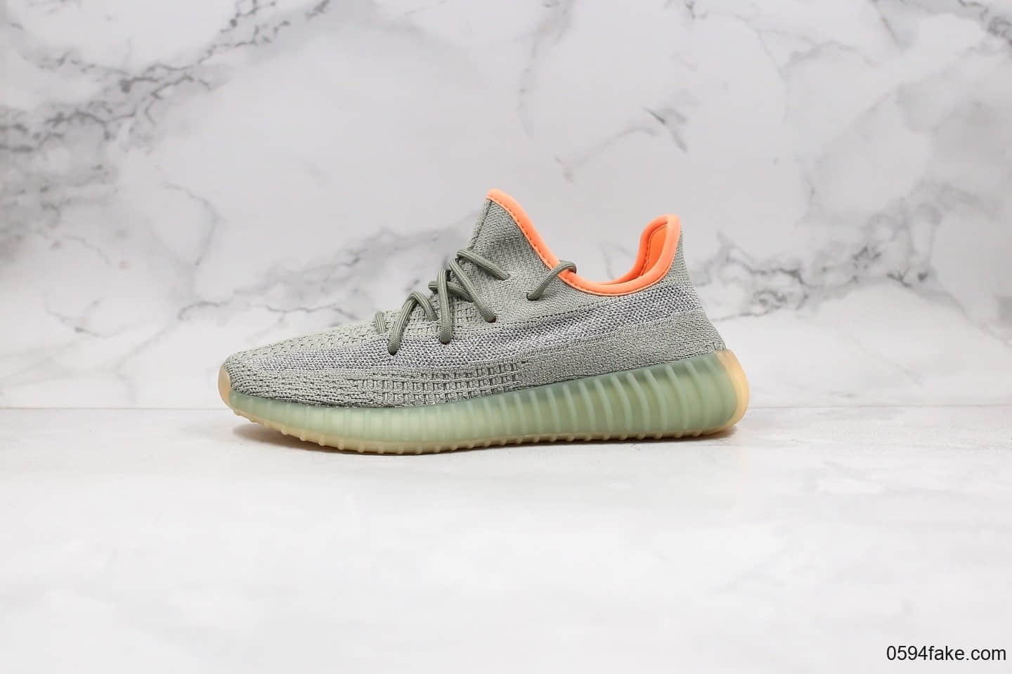 阿迪达斯adidas Yeezy Boost 350 V2“ Desert Sage”公司级版本侃爷椰子350V2侧透满天星鼠尾草绿原鞋开模 货号：FX9035
