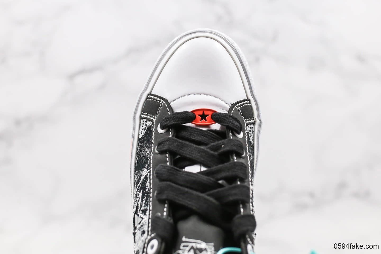 匡威Sad Boys x Converse One Star公司级版本伤心男孩联名木村一星系列板鞋涂鸦灰黑配色原楦开发 货号：165743C