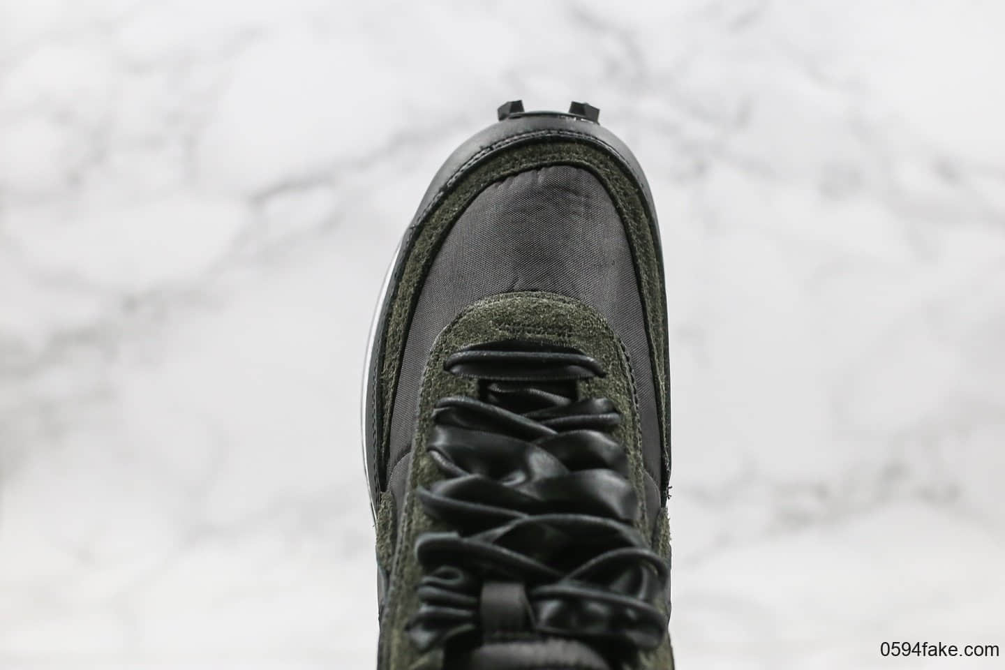 耐克Nike LVD Waffle Daybreak x Sacai纯原版本华夫解构牛津布纯黑尼龙原盒原标原档案数据开发 货号:BV0073-002