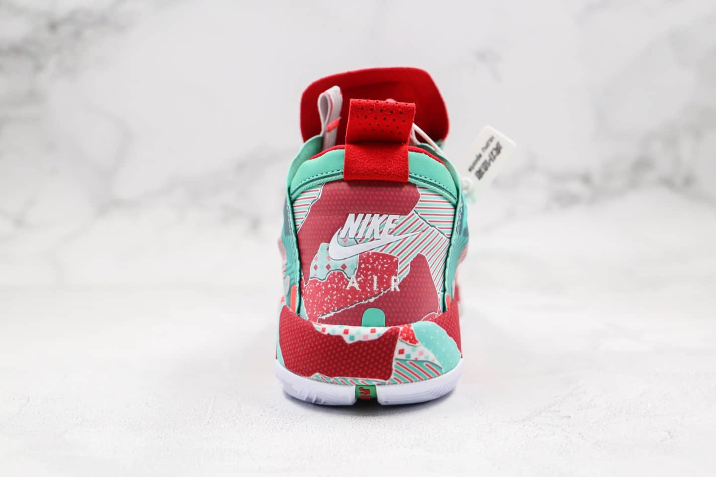 乔丹Air Jordan XXXIV Wrapping Paper纯原版本圣诞红AJ34塔图姆上脚配色内置气垫支持实战 货号:BQ3381-301