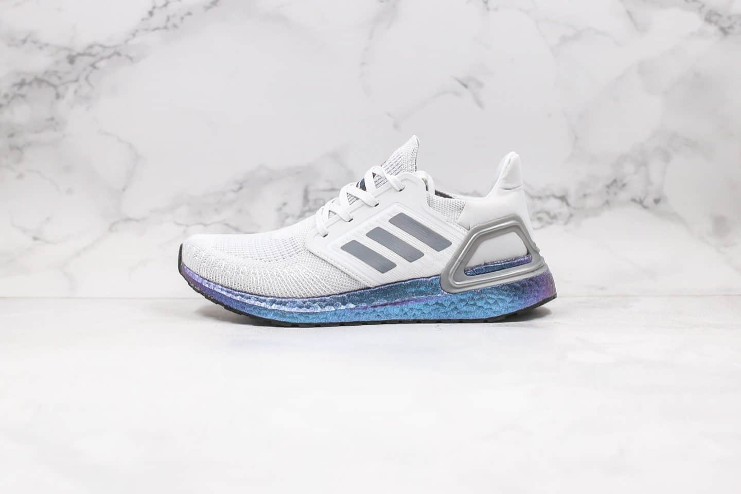 阿迪达斯Adidas Ultra Boost 20 Consortium纯原版本爆米花跑鞋UB6.0灰蓝色正确网纱鞋面材质原盒原标 货号:EG0755