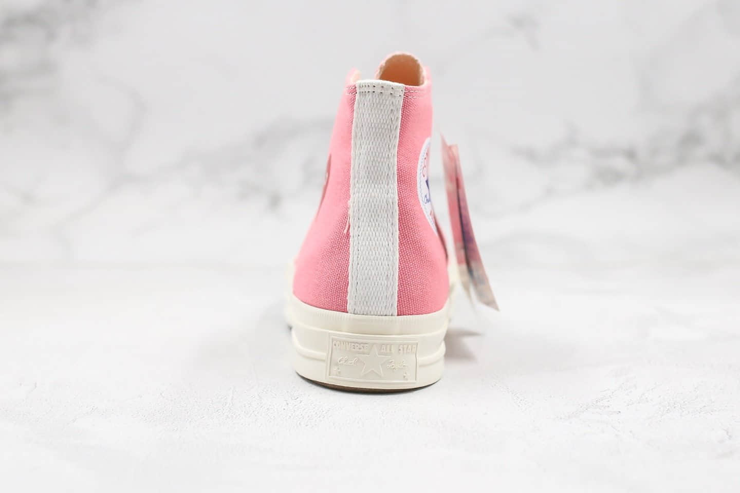 匡威Converse Chuck Taylor AllStar 70 Hi x CDG公司级版本川久保玲联名款爱心大眼粉色帆布鞋正确工艺大盒原厂硫化大底