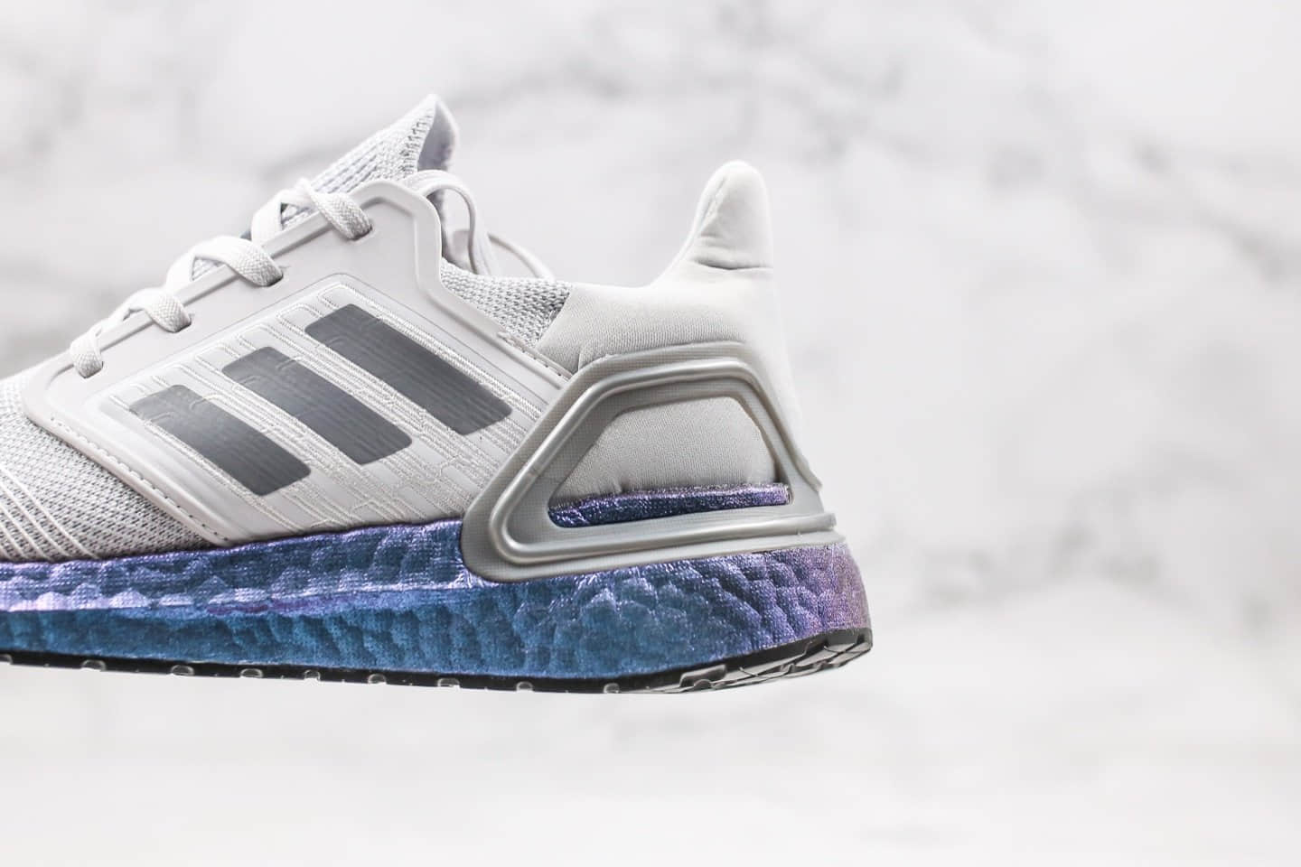 阿迪达斯Adidas Ultra Boost 20 Consortium纯原版本爆米花跑鞋UB6.0灰蓝色正确网纱鞋面材质原盒原标 货号:EG0755