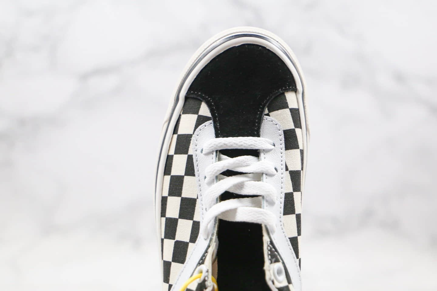 万斯Vans Checkerboard Bold N公司级版本低帮棋盘格黑白色经典硫化板鞋吴亦凡同款原盒原标 货号:VN0A3WLPR6R