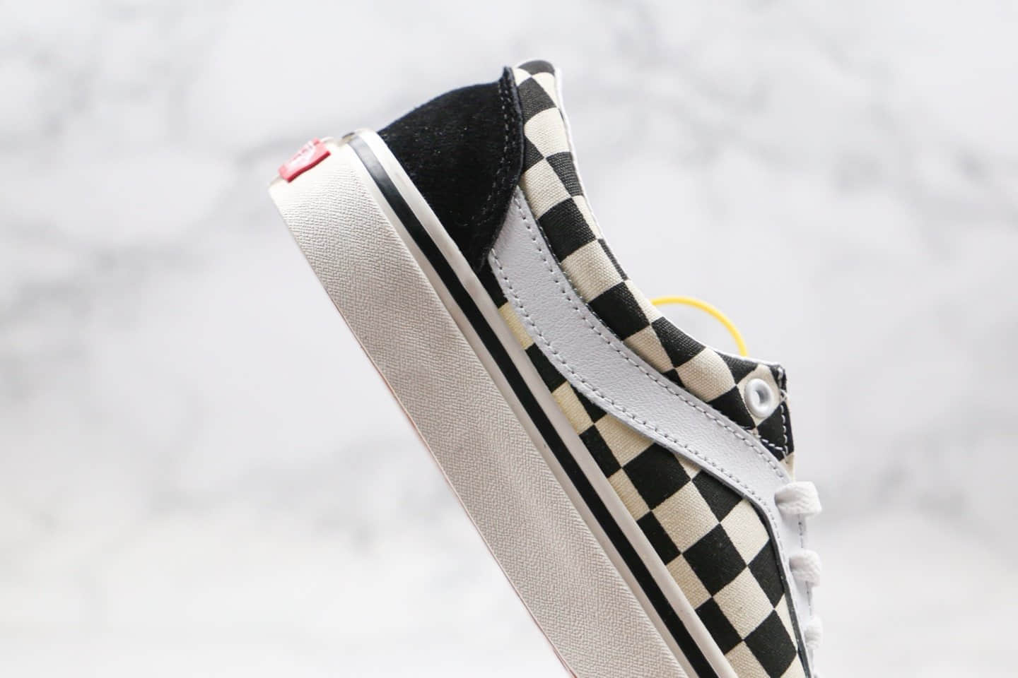 万斯Vans Checkerboard Bold N公司级版本低帮棋盘格黑白色经典硫化板鞋吴亦凡同款原盒原标 货号:VN0A3WLPR6R
