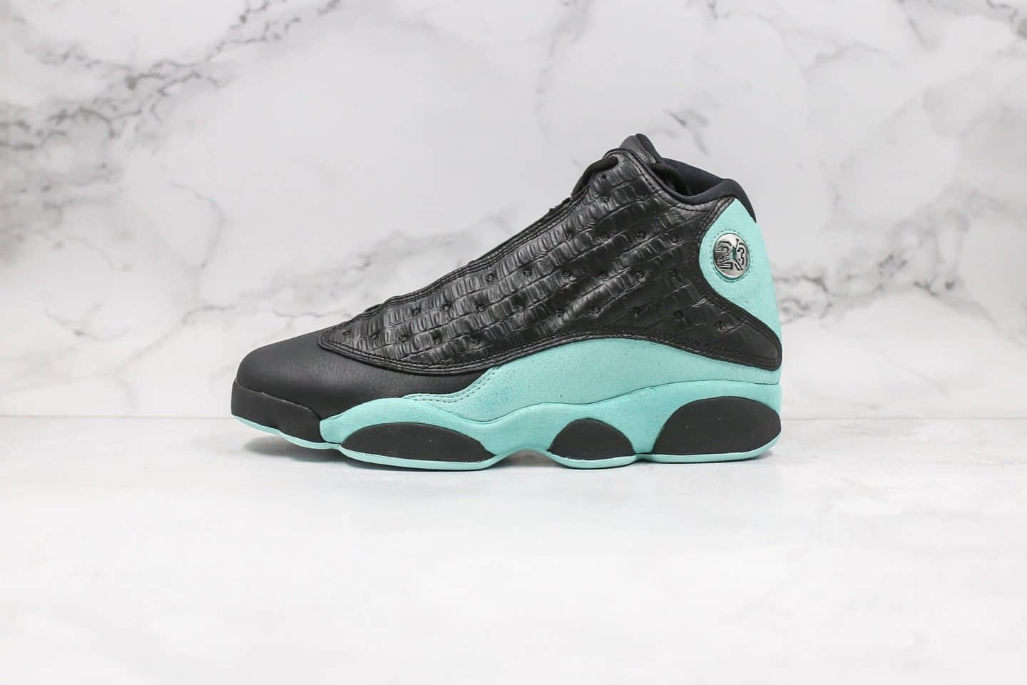 乔丹Air Jordan 13 Retro Island Green纯原版本蒂芙尼鳄鱼纹AJ13原盒原标内置碳板 货号:414571-030