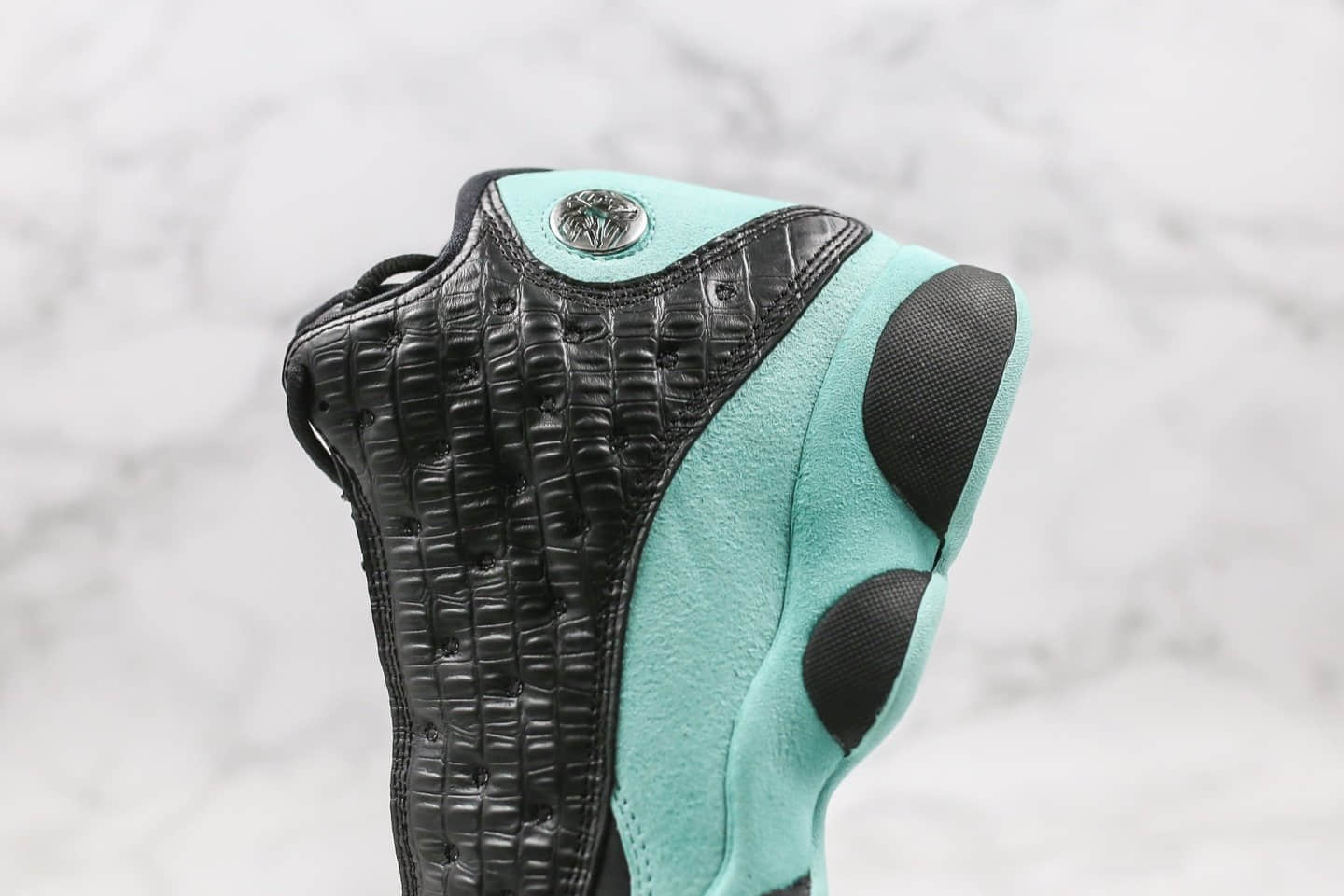 乔丹Air Jordan 13 Retro Island Green纯原版本蒂芙尼鳄鱼纹AJ13原盒原标内置碳板 货号:414571-030