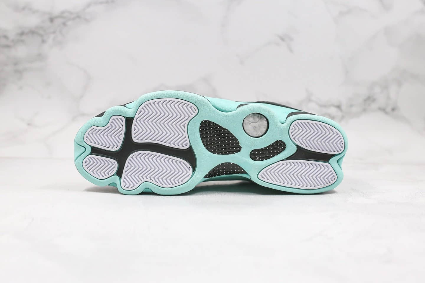 乔丹Air Jordan 13 Retro Island Green纯原版本蒂芙尼鳄鱼纹AJ13原盒原标内置碳板 货号:414571-030