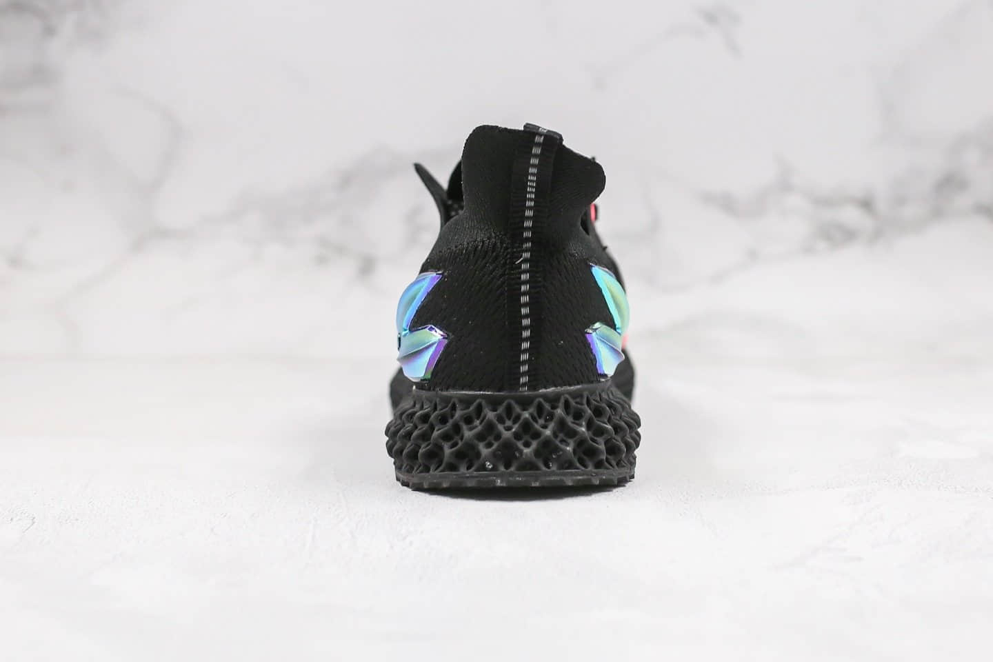 阿迪达斯Adidas Alphaedge 4D M纯原版本慢跑鞋变色龙黑粉炫彩配色原材一比一打造 货号:FW7091