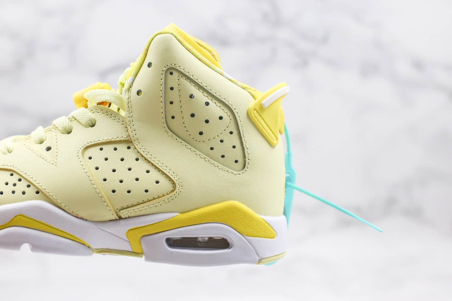 乔丹Air Jordan 6 GS Floral纯原版本花卉柠檬黄AJ6黄玫瑰区别市面通货版本首家实拍出货 货号:543390-800