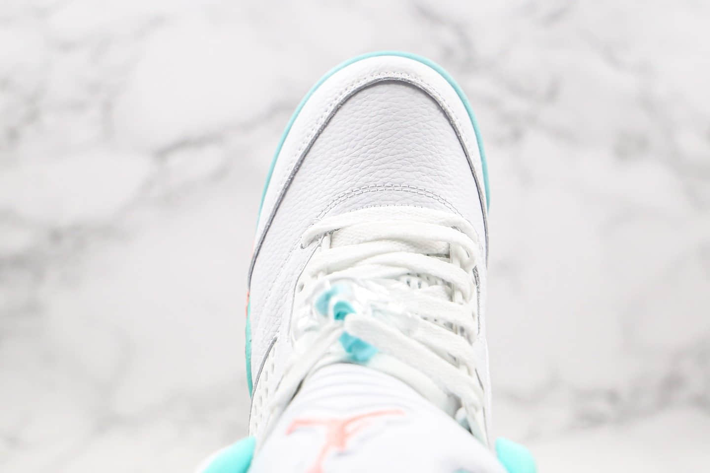乔丹Air Jordan 5 Light Aqua纯原版本冰蓝糖果色AJ5内置可视气垫原档案数据开发正确后跟定型 货号:440892-100