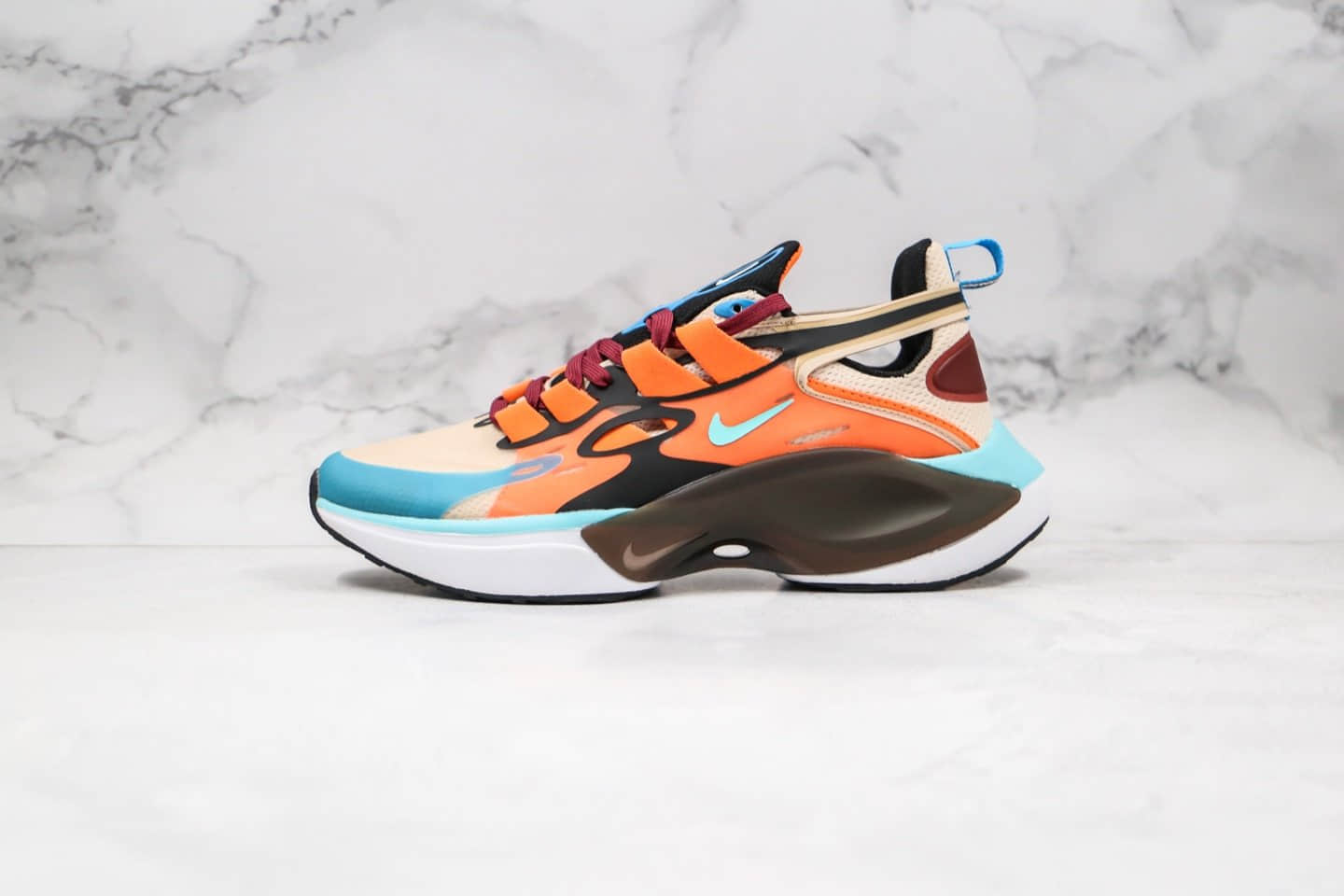 耐克Nike Signal DIMSIX Nike N110 D MS X Phantom纯原版本信号第六代慢跑鞋蓝橙拼色原标原盒 货号:AT5303-800