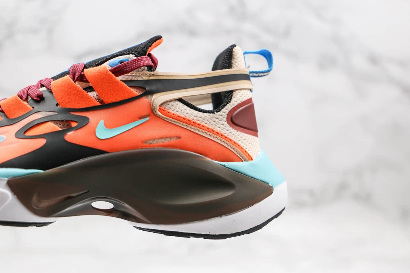 耐克Nike Signal DIMSIX Nike N110 D MS X Phantom纯原版本信号第六代慢跑鞋蓝橙拼色原标原盒 货号:AT5303-800