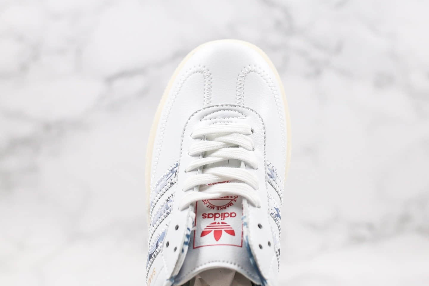 阿迪达斯Adidas Samba Rose W纯原版本三叶草杨幂同款厚底板鞋白金配色原档案数据开发原盒原标 货号：FW5345