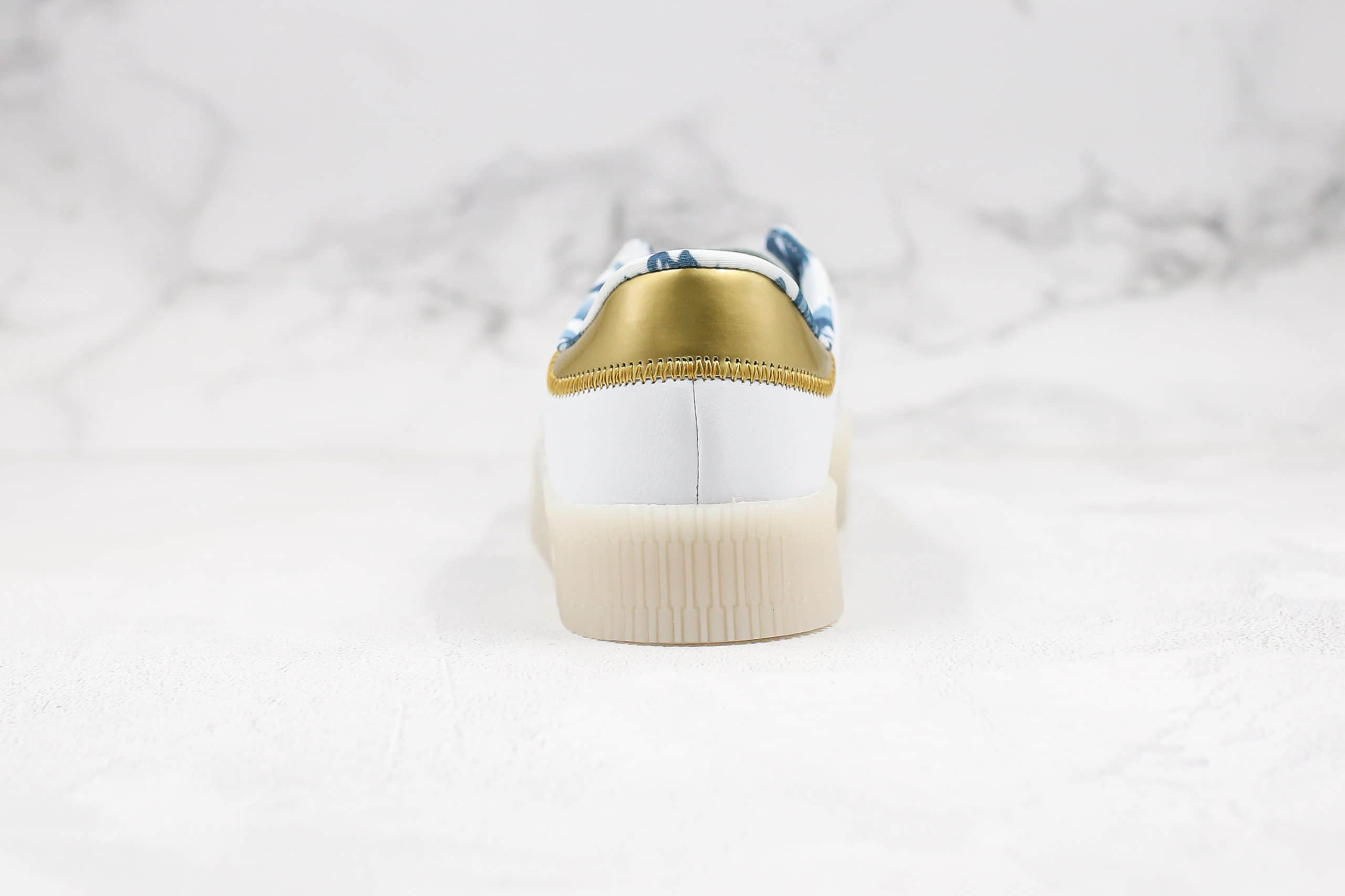 阿迪达斯Adidas Samba Rose W纯原版本三叶草杨幂同款厚底板鞋白金配色原档案数据开发原盒原标 货号：FW5345