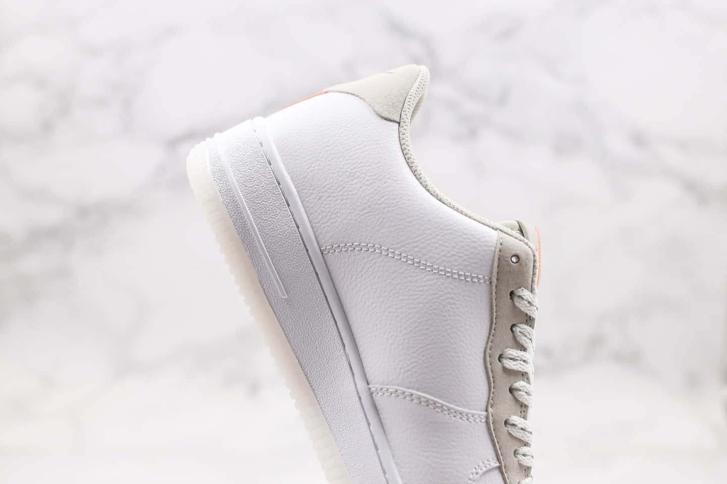 耐克Nike Air Force 1 Low LV8 White Orange纯原版本低帮空军一号白橙大钩子原档案数据开发内置气垫 货号：CD0888-100