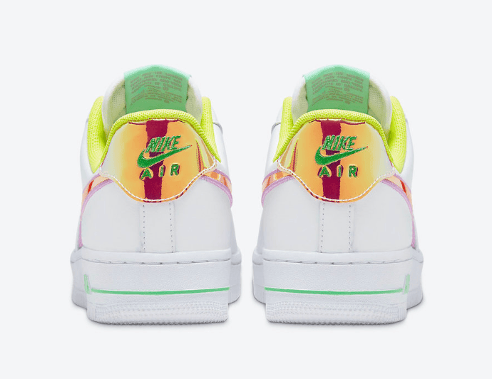 又一双复活节主题的AF1!镭射钩子吸睛度爆棚! 货号:CW5592-100