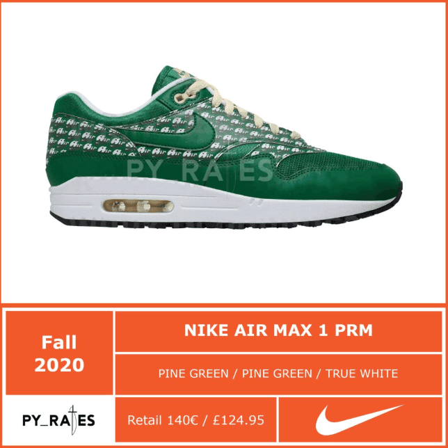 Nike Air Max 1“Pink Lemonade”复刻渲染图释出!今年年底登场!