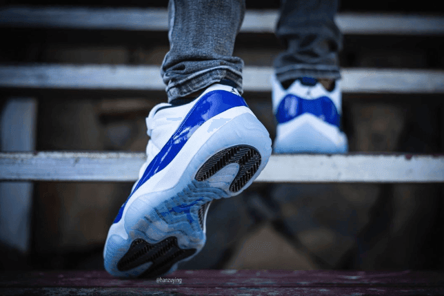 全新AJ11 Low“Concord”上脚图曝光！不一样的“康扣”！ 货号：AH7860-100
