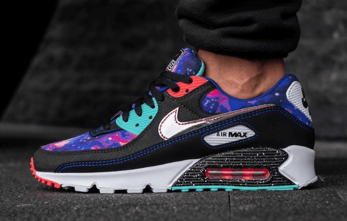 银河星空主题!Nike Air Max 90“ Galaxy”上脚图曝光! 货号:CW6018-001