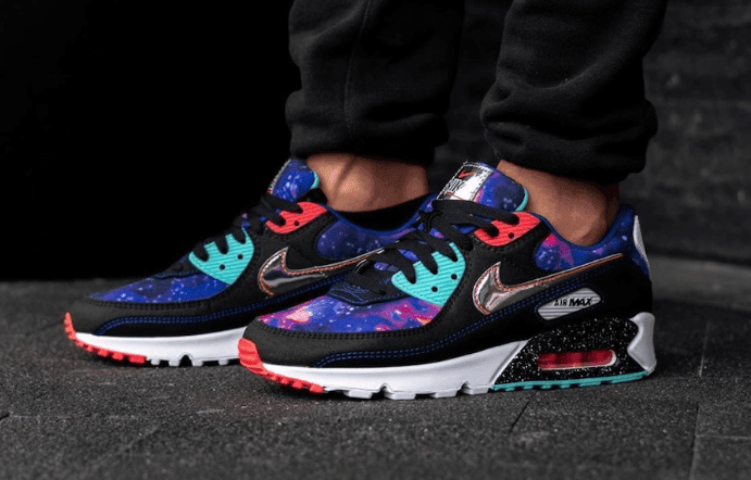 银河星空主题!Nike Air Max 90“ Galaxy”上脚图曝光! 货号:CW6018-001