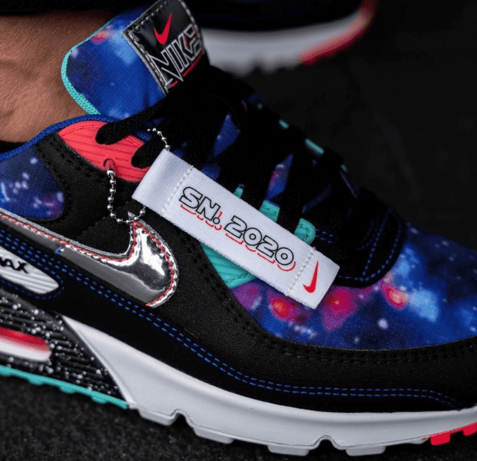 银河星空主题!Nike Air Max 90“ Galaxy”上脚图曝光! 货号:CW6018-001