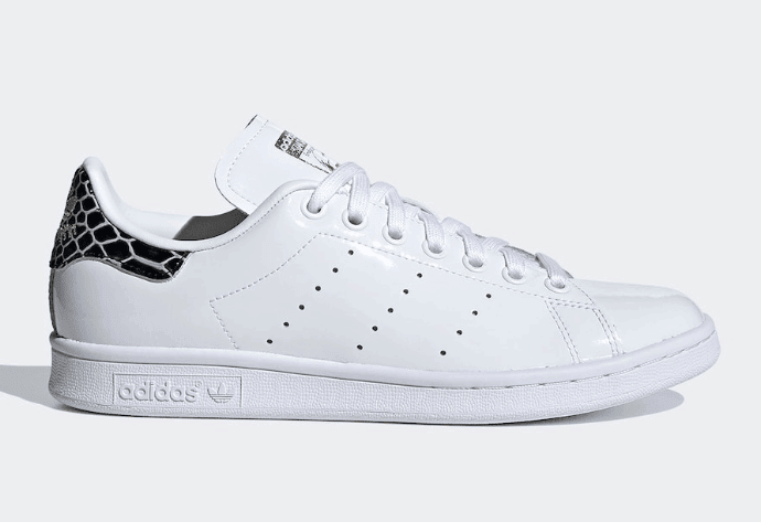 漆皮鞋身+狂野蛇纹！全新adidas Stan Smith现已发售！ 货号：FV3422