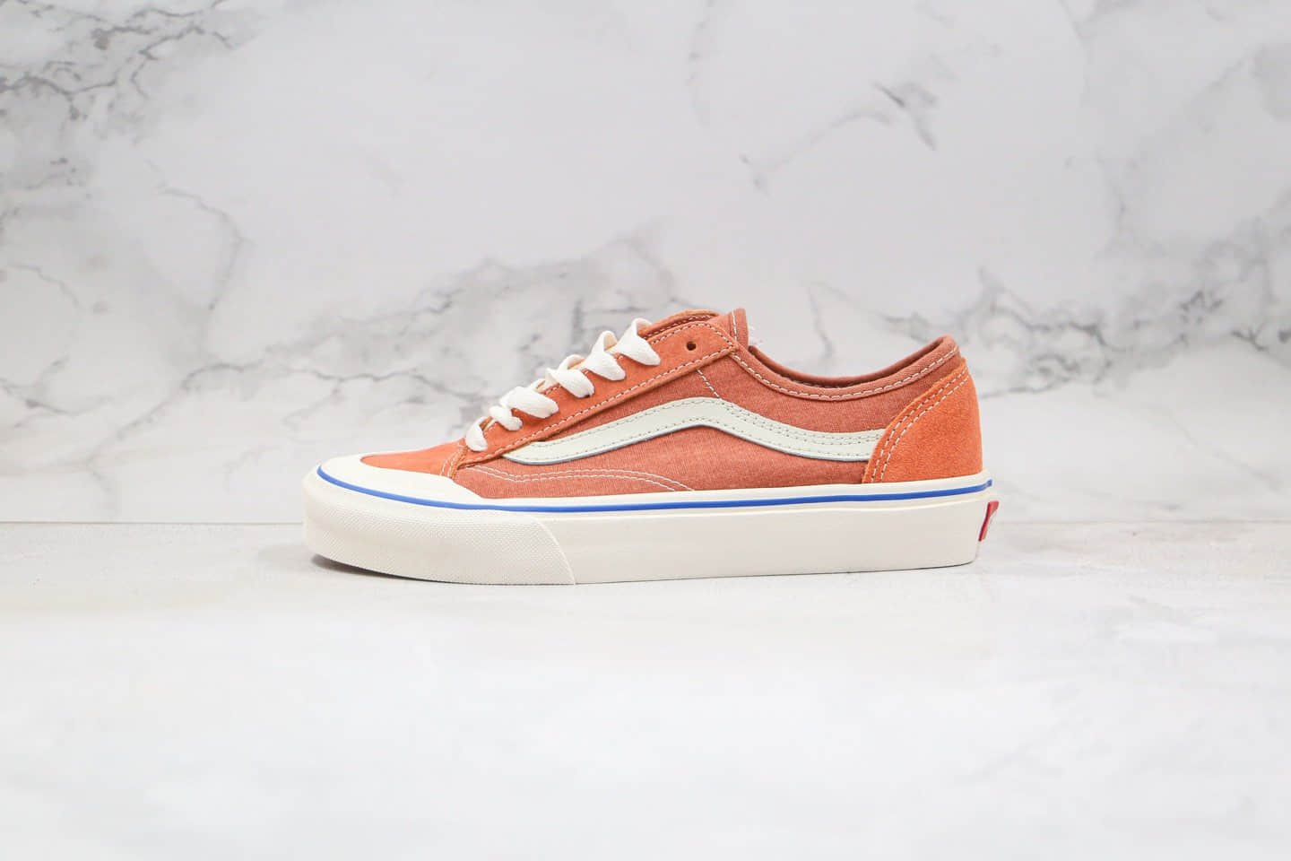 万斯Vans Style 36 Decon SF公司级版本低帮半月包头杀人鲸小脏橘棕色原厂硫化大底原盒原标 货号:VN0A3MVL2282