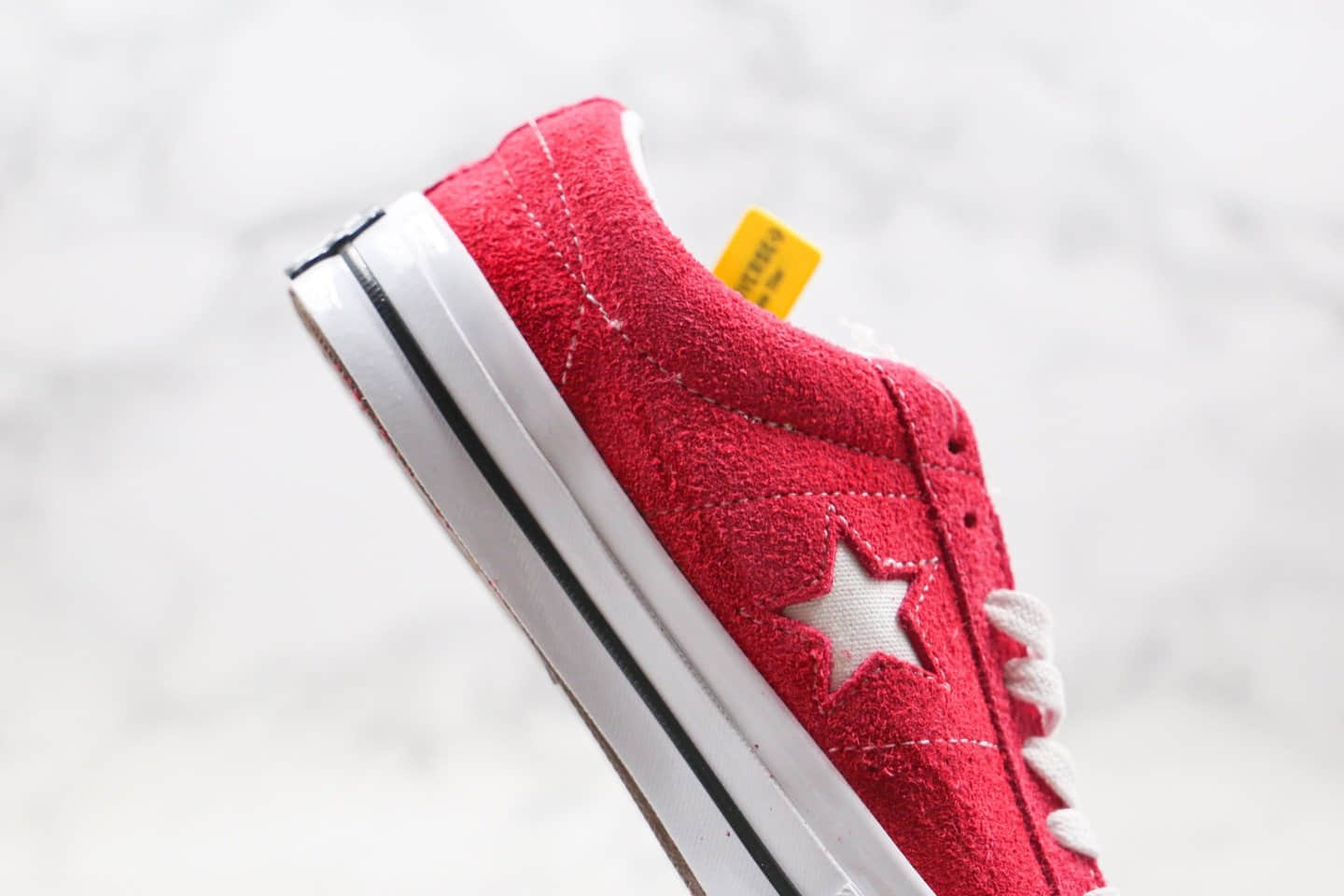 匡威Converse One Star公司级版本木村一星板鞋翻毛皮玫红色正确蓝底高清洁度做工